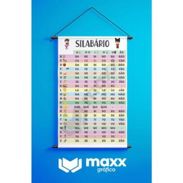 Imagem de Banner Escolar Pedagógico Silabário Simples 40x60cm - Maxx Gráfica