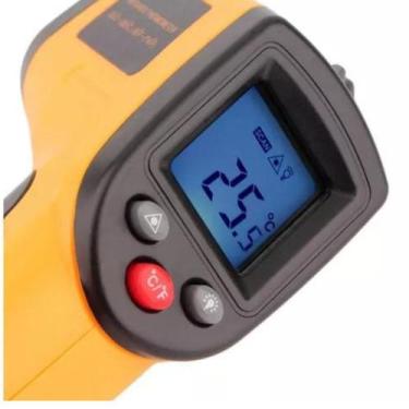 Imagem de Termometro Industrial Infravermelho Digital Laser Culinario - ShoopWeb