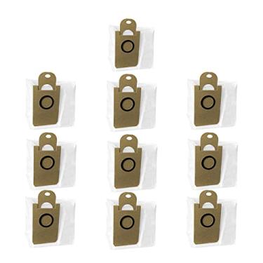 Imagem de Pacote com 10 sacos de pó de substituição para iHome AutoVac Nova Self Empty iHRV6/ Laresar L6 Pro/Honiture Q6 Pro/Neabot N2/Proscenic M8 Pro peças de acessórios de aspirador de pó