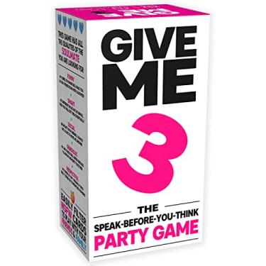Imagem de GIVE ME 3 – The Speak-Before-You-Think Party Game | Board Game for Friend Groups | Hilarious and Fast Paced Board Games to Play | Card Games for 2 Players or More