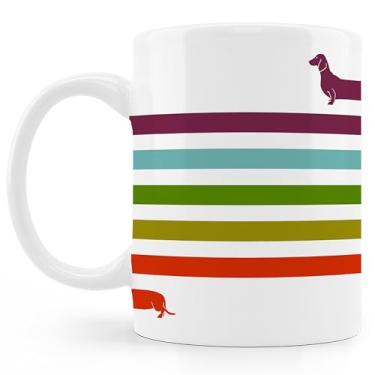 Imagem de BESERH Dachshund Gifts Caneca de café, presentes para amantes de cães, canecas de dachshund, presentes de aniversário e Natal para mulheres, presentes para amantes de dachshund caneca de café 325 ml
