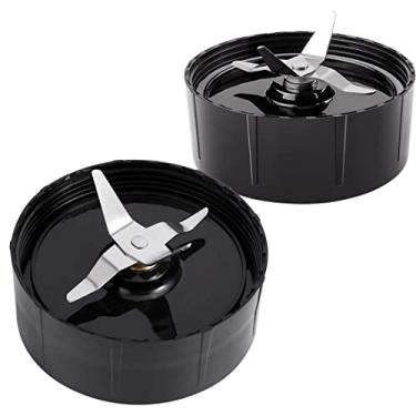 Imagem de Lâminas cruzadas de substituição para Magic Bullet MBR-1101, MBR-1701, MB1001B, MB1001C, MB1001A, para Magic Bullet 250W série MB1001/MBR-1701 peças de reposição para liquidificador. (pacote com 2)