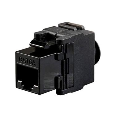 Imagem de Monoprice Chaveiro Cat6A RJ-45 sem ferramentas de encaixe, 180 graus, preto