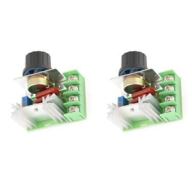 Imagem de 2 Pces Controlador de Velocidade do Motor Ac 2000w 25a, Regulador de Tensão Led Dimmers, para Escurecimento, Velocidade, Controle de Tensão