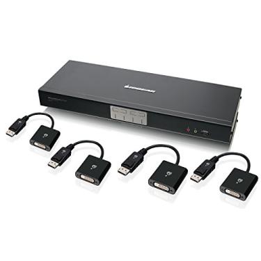 Imagem de IOGEAR Kit KVMP de 4 portas DVI e DisplayPort com áudio 7.1, compatível com TAA, GCS1784DPKIT