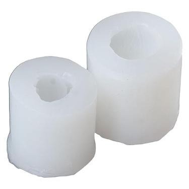 Imagem de Uniquer 2 moldes de vela em forma de tulipa 3D, moldes de silicone de flores para fabricação de velas, fondant, sabonete artesanal