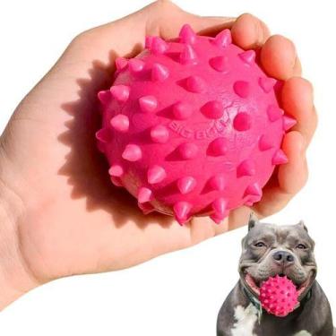 Imagem de Bola Cravo Pula Pula Maciço Brinquedo Para Cachorro Cães Brinquedo Pet