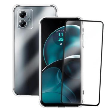 Imagem de Kit Capinha Capa Antiqueda para Moto G14 + Película de Vidro 3D