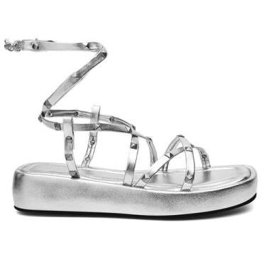 Imagem de Sandalia Rasteira Papete Flat Form Com Spike - Rubim Calçados, 35