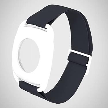 Imagem de Braçadeira com capa de sensor para Freestyle Libre, capa protetora compatível com Freestyle Libre 1 e 2, braçadeira elástica sem silicone para diabéticos (G-cinza)
