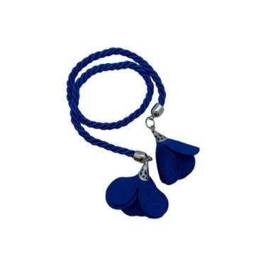Imagem de Cordão Decorativo - Azul Flor - 32cm - 1 unidade - Rizzo