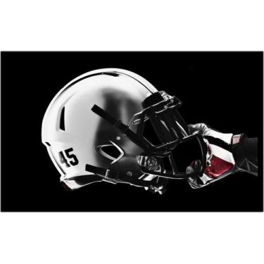 Imagem de Quadro Decorativo Esportes Futebol Americano Capacete Luvas Camisas Co