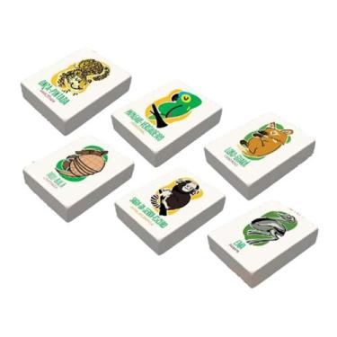 Imagem de Kit Borracha Escolar Biomas Do Brasil Sortido Com 2 Unidades - Mercur