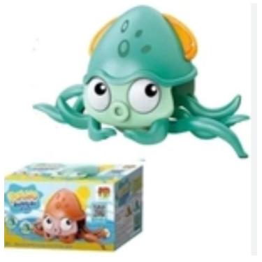 Imagem de Brinquedo Interativo Bebê POLVO Fujão Recarregável C/ Som Luz e muito 