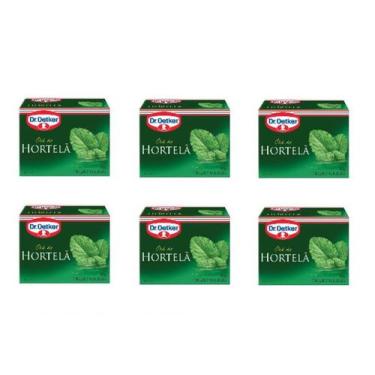 Imagem de 6un Chá de Hortelã 10 sachês cada - Dr. Oetker, CHAS ERVAS 10 SACHÊS