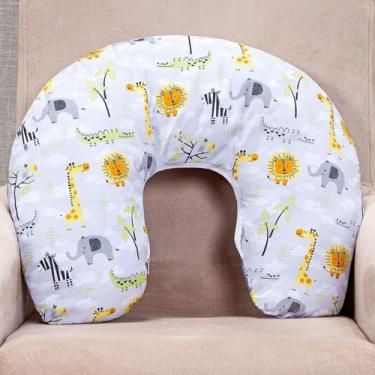 Imagem de Almofada de Amamentação Safari Estampada 100% Algodão Conforto e Estil
