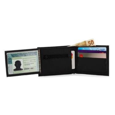 Imagem de Carteira Masculina Com Zíper e Porta Cartão CNH Envio Imediato - Use Y