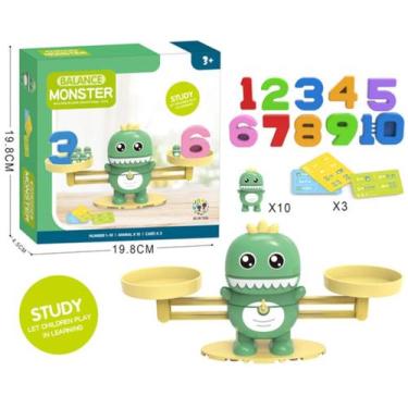 Imagem de Jogo matemático educativo brinquedo dino equilibrista mini - Dinâmicos