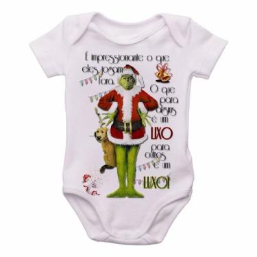 Imagem de body nenê criança roupa bebê The Grinch Lixo Luxo natal  - Empório Dut