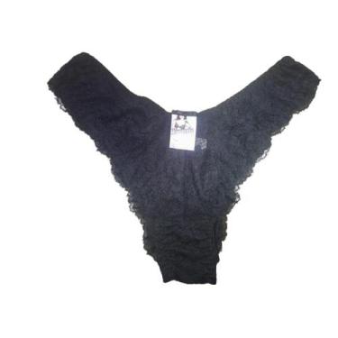 Imagem de Calcinhas  de Renda Sexy  Lingerie Luxo - J&V Moda Intima, Preto, M