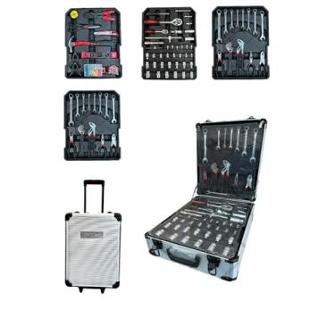 Imagem de Kit Maleta Conjunto De Ferramentas Aluminio 187pcs Shark Blue