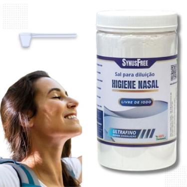Imagem de Sal P/ Lavagem Nasal Sem Iodo 1kg Com Colher Dosadora - Synusfree