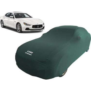 Imagem de Capa Automotiva Para Maserati Ghibli Tecido Helanca Lycra - Mz, Verde