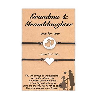 Imagem de Tarsus Pulseiras para vovó/avó neta, presentes de joias de Natal, 9 inches, Metal