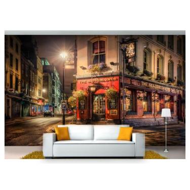 Imagem de Papel De Parede Cidade Prédios London Pub 3D Ncd135 - Você Decora