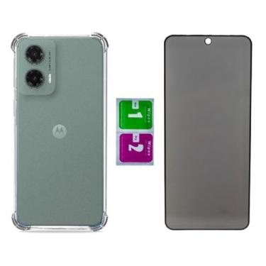 Imagem de Capa Anti Impacto Para Moto G35+ Pelicula Privacidade - Mustangshop