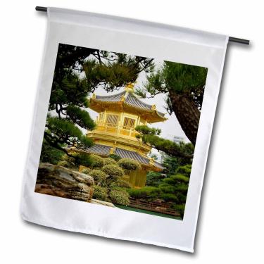 Imagem de 3dRose fl_74073_1 Hong Kong/New Territoris/Nan Lian Garden AS07 CMI0256 Cindy Miller Hopkins Bandeira de jardim, 30 x 45 cm