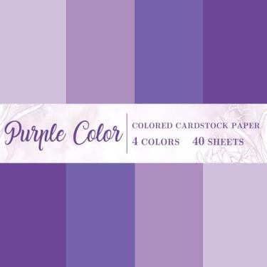 Imagem de Generic AnyDesign 40 folhas 21 x 28 cm roxo grosso cartolina cartão colorido gradiente colorido papel scrapbook papel para impressões, artesanato, escola, escritório, material de casa, 29,5 kg