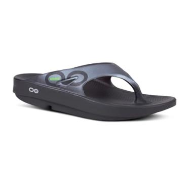 Imagem de OOFOS OOriginal Sport Recovery Sandália feminina e masculina, Grafite/preto, 8 Women/6 Men