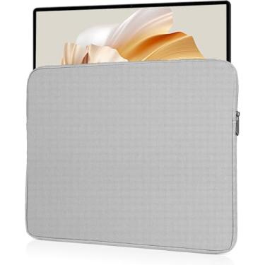 Imagem de Ctemnpho Bolsa de armazenamento para monitor portátil de 17,3 polegadas, bolsa de armazenamento para computador portátil com zíper de bolso para monitor de 17,3 polegadas, bolsa protetora de viagem