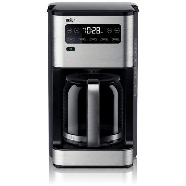 Imagem de Cafeteira Elétrica Programável 14 Xícaras Braun KF5650BK 110V, Preta