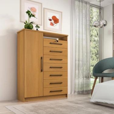 Imagem de Cômoda Safira 7 Gavetas 100% Mdf D`doro Cinamomo