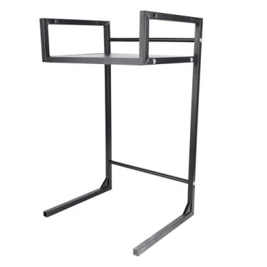 Imagem de Suporte para Panela de Arroz, Rack de Bancada de Aço Carbono para Máquina de café, Organizador de Utensílios de Cozinha Com 3 Ganchos, à Prova de água e Economia de Espaço para