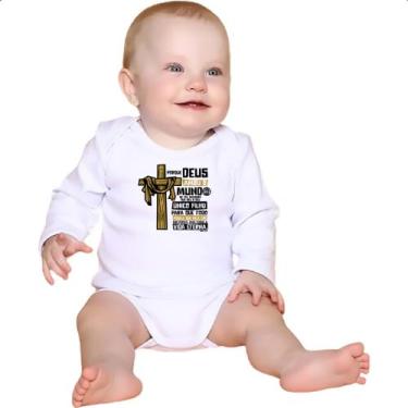 Imagem de Body intantil Gospel Joao 3.16 - Alearts, P