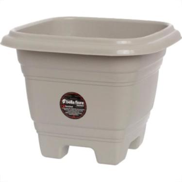 Imagem de Vaso Pl.Quadrado N.17 Areia-9548 - PLASTICOS RISCHIOTO