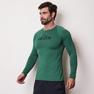 Imagem de Manga Longa Rash Guard Compressão Jiu jitsu Nogui/Azul Royal - Move Sp