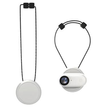 Imagem de Suporte magnético no peito compatível com Insta360 GO 3 tira de pescoço de liberação rápida ajustável para suporte de pingente de câmera de ação Insta 360 GO3