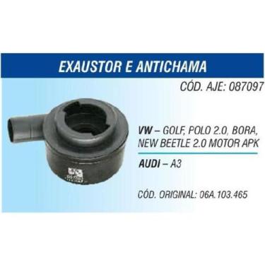 Imagem de Exaustor e antichama Audi A3 Sedan 2013 a 2019 AJE 087097