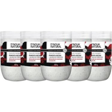 Imagem de Combo 5un creme de massagem pimenta negra dagua natural - D'Água Natur
