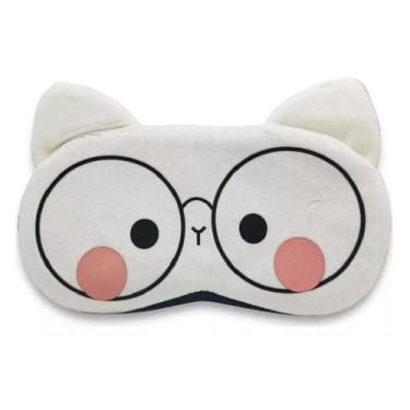 Imagem de Mascara para dormir com gel térmico - Gatinho de óculos - Brinquedos e