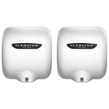 Imagem de XLERATOR Secador De Mãos Comercial De Alta Velocidade Xl-Bw 1.1N, Capa Termoendurecível Branca, Sensor Automático, Montagem Em Superfície, Bico De Redução De Ruído, Créditos Leed, 208/277 Volts (Pac