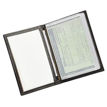 Imagem de Porta Documentos de Veículo AQUA em Couro Galvani, Marrom Café
