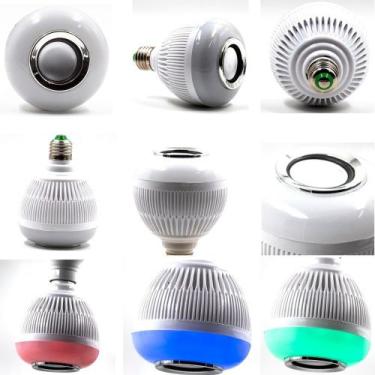 Imagem de Lâmpada Musical LED: Som Bluetooth e RGB com Controle - EMF Variedades