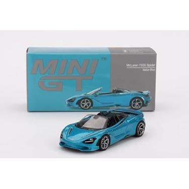 Imagem de Diecast Model Car Compatible with Mini GT 1:64 McLaren 750S Spider Belize Blue Die-Cast Model Car MGT00812