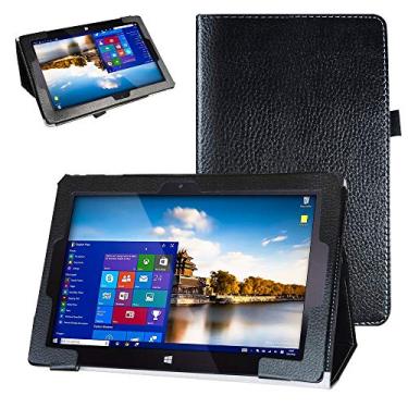 Imagem de Capa de couro PU para tablet Windows FWIN232 PRO/FWIN232 Plus de 10 polegadas Fusion5, Preto