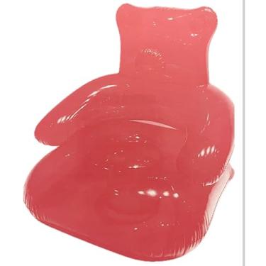 Imagem de Cadeira inflável de ursinho de goma, 71 cm, transparente, assento de sofá para duas pessoas, cadeira inflável, portátil, sofá de ar, pátio, inflável, móveis, acampamento, ar livre, praia, quarto